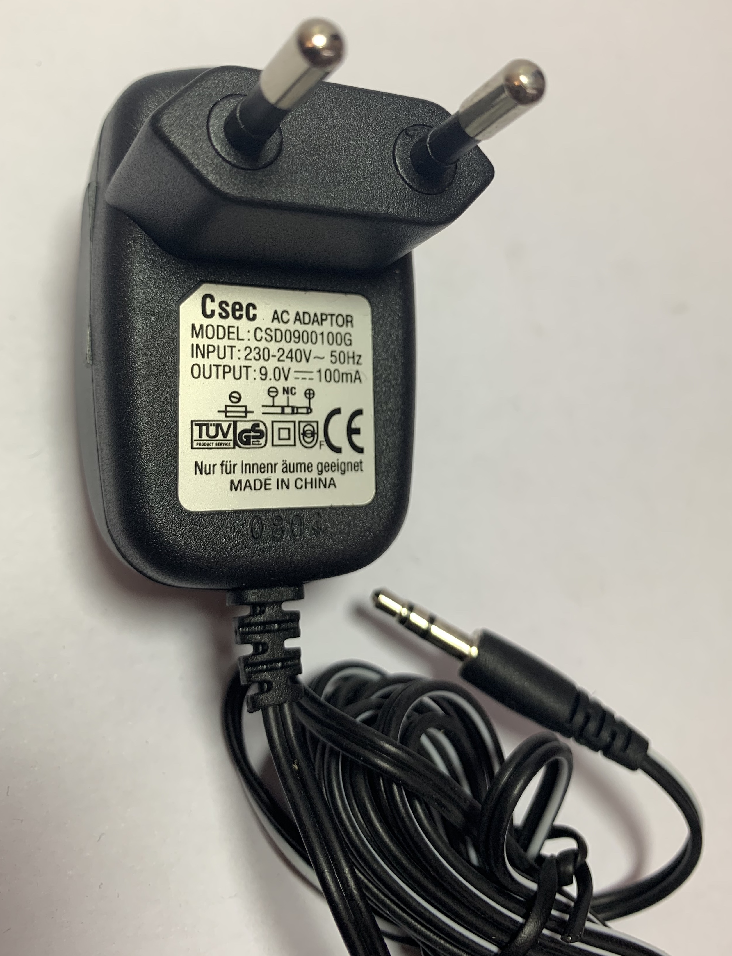 Steckernetzteil 9V 100mA