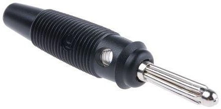 Bananenstecker sw schraub Hirschmann