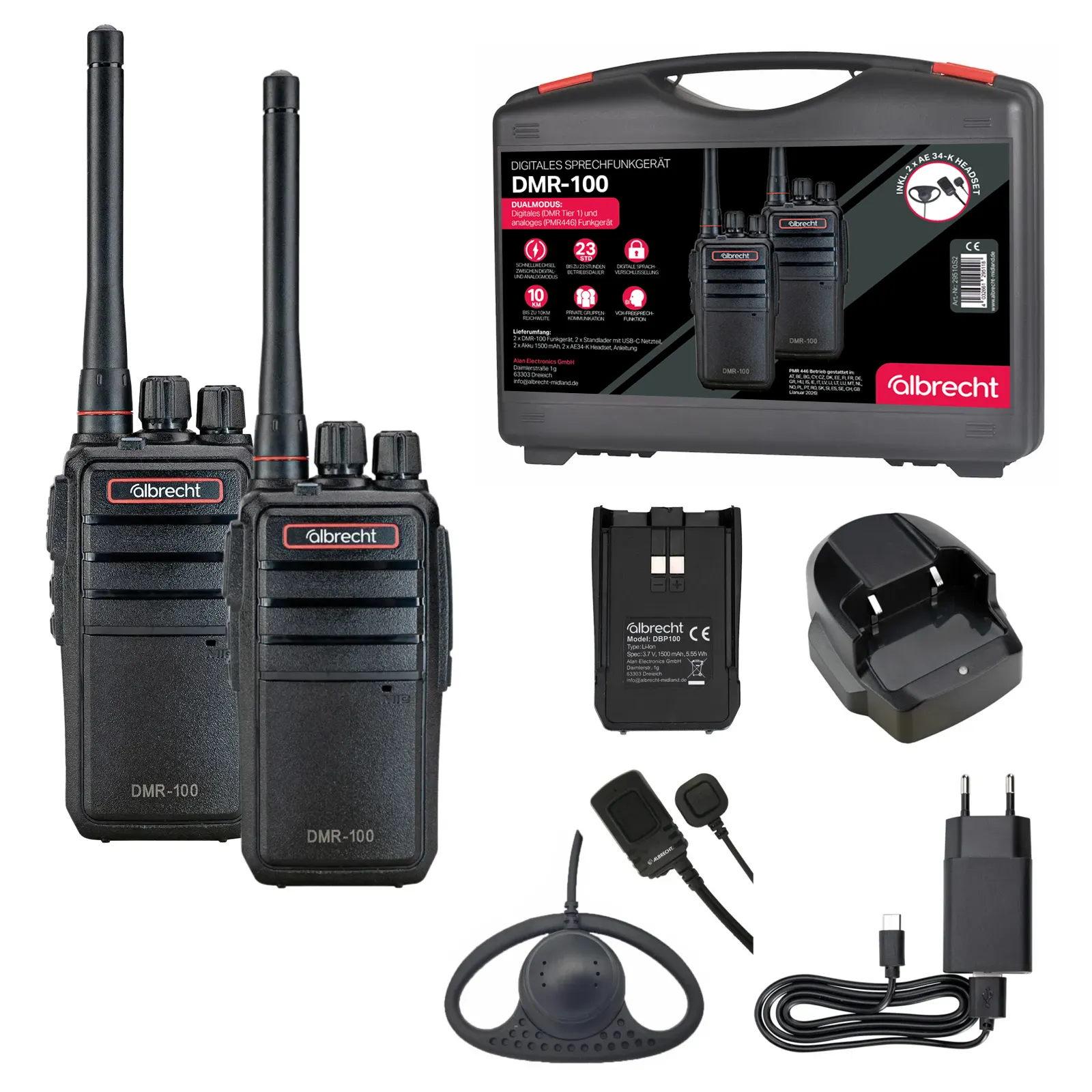 DMR-100 Kofferset 2er Albrecht
